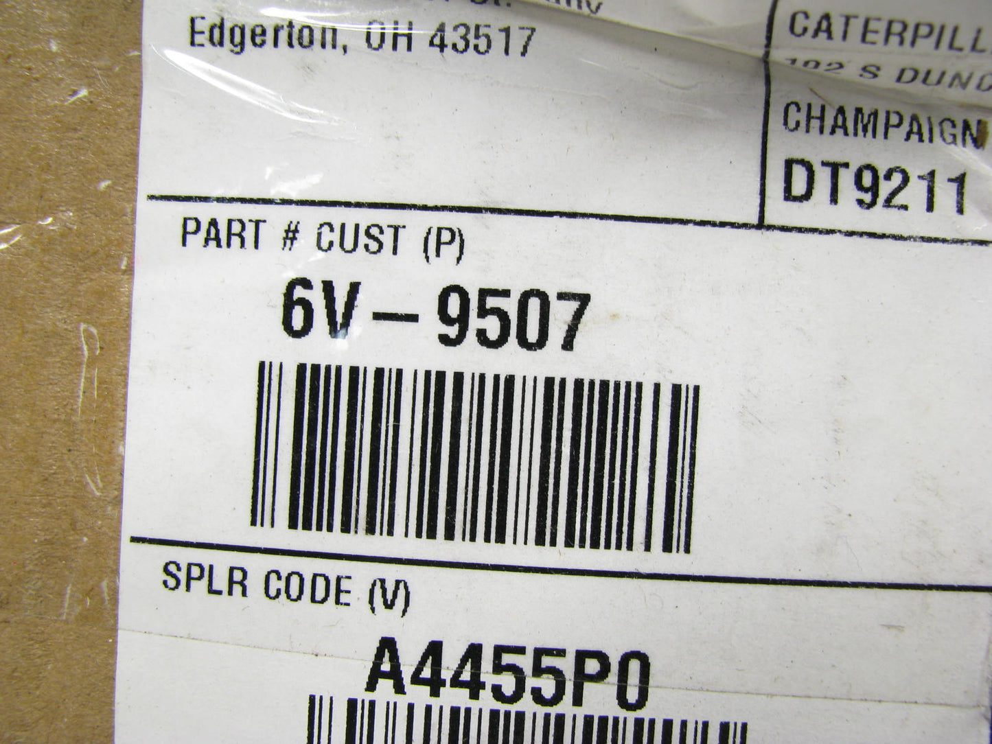 (50) Genuine For CAT 6V-9507 Hydraulic Fitting Plugs, 9/16-18 Thread