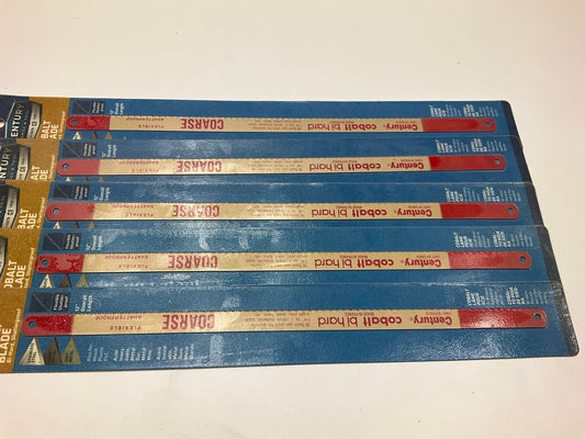(5) Century 04418 Cobalt Bi-Hard Hacksaw Blade 12 Inch, 18 TPI