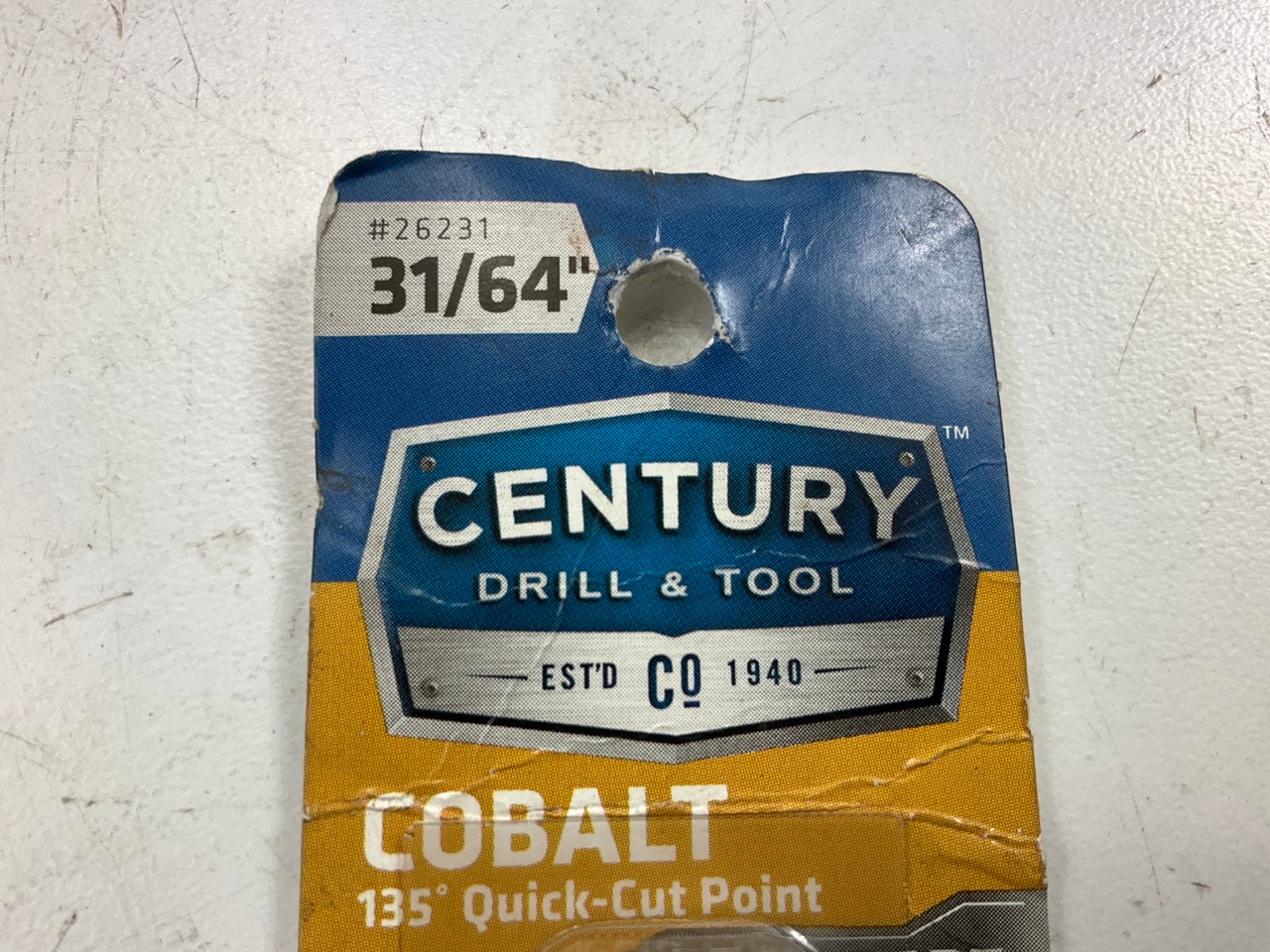 Century 26231 Cobalt Pro Grade Drill Bit 31/64'' Overall Length 5-7/8''
