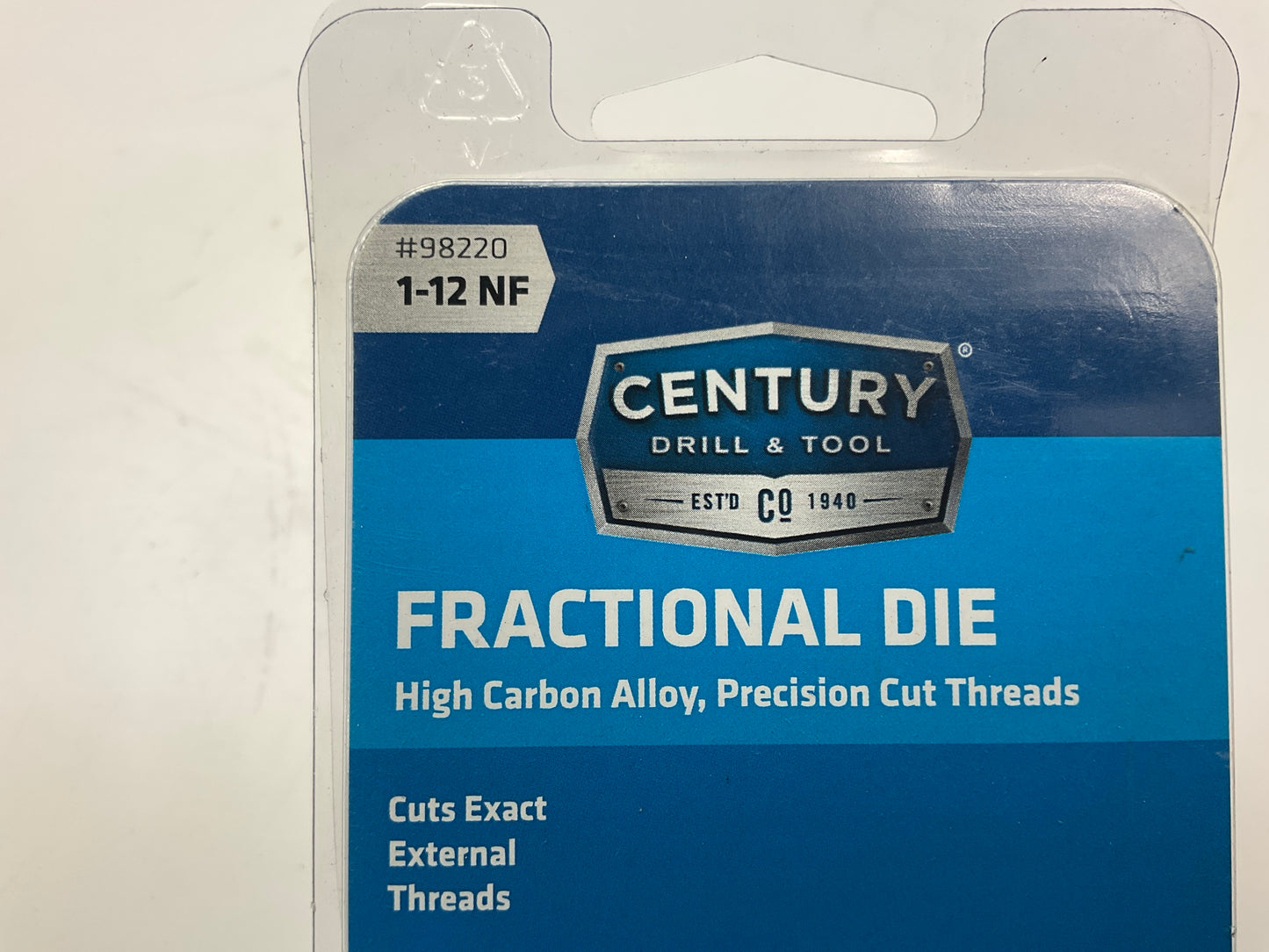Century 98220 Fractional Threading Die, 1''-12 NF
