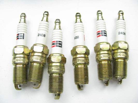 (6) Champion 2408 Spark Plugs