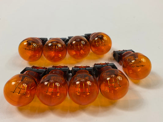 (9) Champion 3157NA Turn Signal Amber Light Lamp Bulb