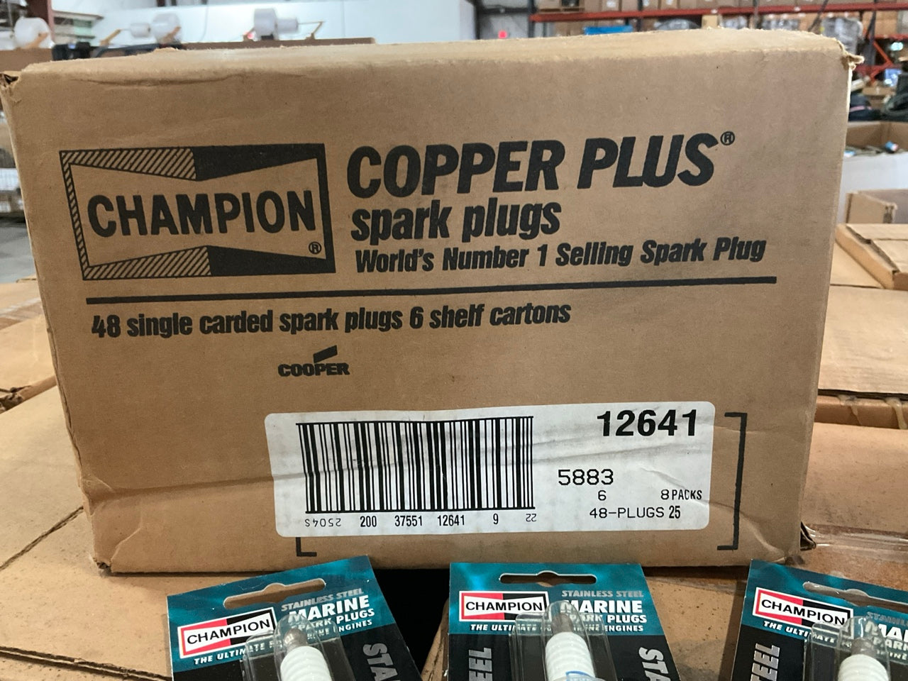 Wholesale Lot Of 6,311 Champion 5883 Stainless Steel Marine Spark Plugs