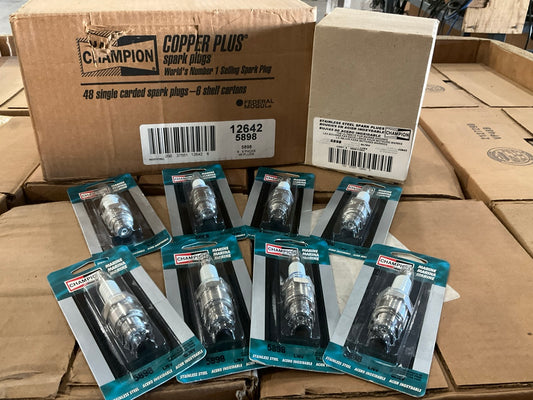 Wholesale Lot Of 4,512 Champion 5898 Stainless Steel Marine Spark Plugs