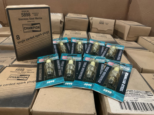 Wholesale Lot Of 4,965 Champion 5898 Stainless Steel Marine Spark Plugs