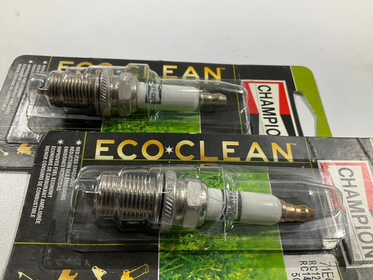 (2) Champion 71ECO ECO-CLEAN Spark Plugs (Replace RC12YC; RC14YC; 71EZ; 5071)