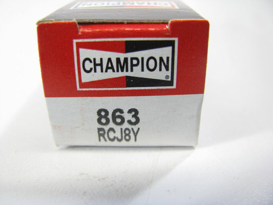 (4) Champion RCJ8Y 863 Ignition Spark Plugs - 14mm Thread 9.5mm Reach 19mm Hex