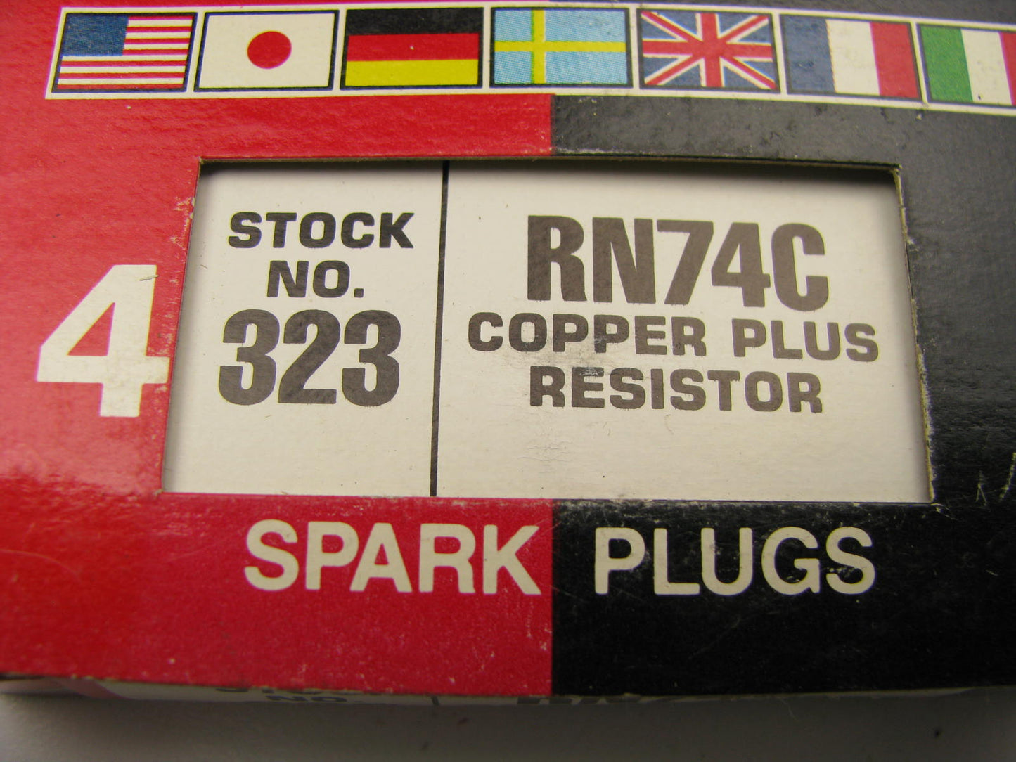 (4) Champion RN74C Spark Plugs # 323