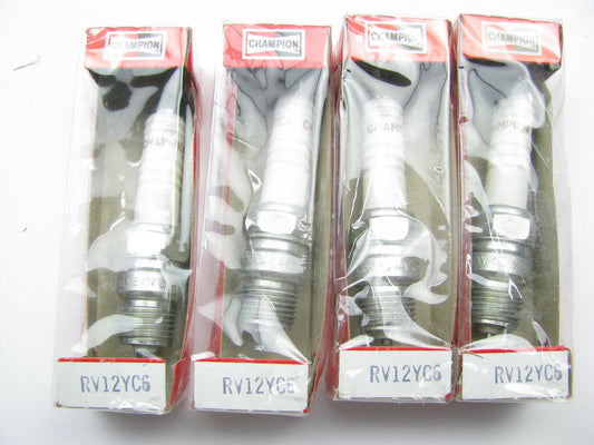 (4) Champion RV12YC6 Spark Plugs # 416