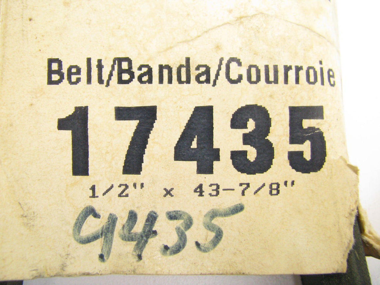 Charter 17435 Accessory Drive Belt - 0.53'' X 43.50'' - 36 Degree