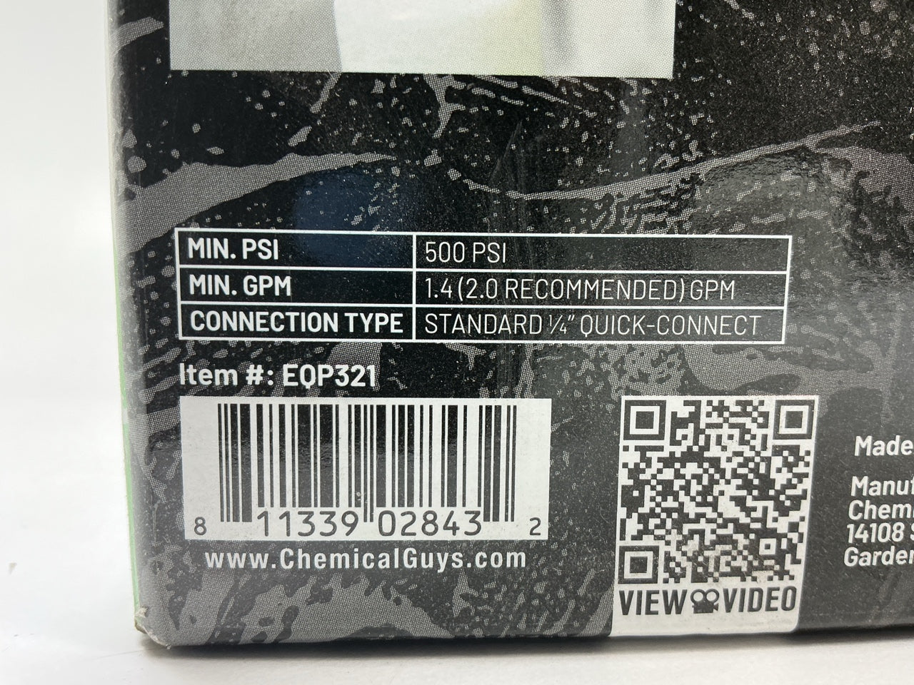 Chemical Guys EQP321 TORQ Professional Snow Foam Cannon For Pressure Washer