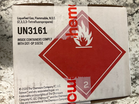 Chemours R-1234yf Automotive A/C Refrigerant Opteon YF Box Of (6) 12Oz Cans