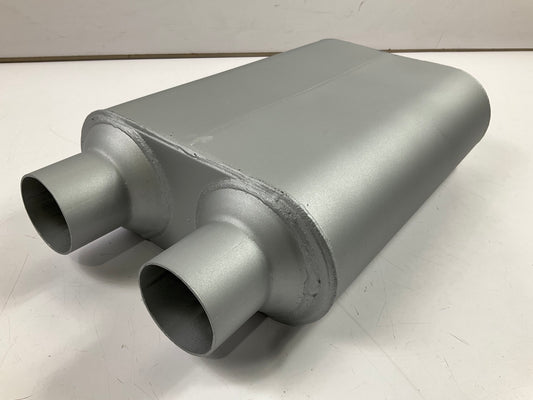 Cherry Bomb 7470 Muffler - 2-1/2'' Center Inlet, 2-1/4'' Dual Outlets, 19'' Long