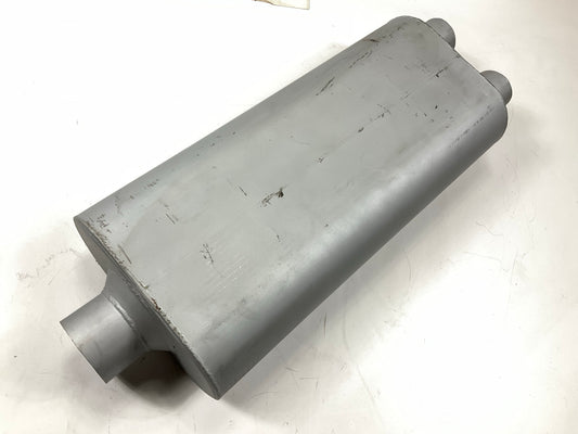 SCRATCHED Cherry Bomb 7505 Muffler Center 3'' Intlet, Dual 2.5'' Outlet, 28'' Long