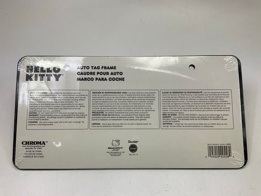 (2) Chroma 42558 Hello Kitty Cute License Plate Frame