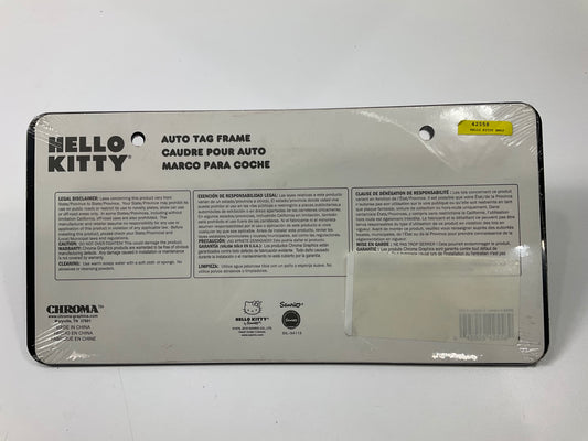 Chroma 42558 Hello Kitty Cute License Plate Frame.