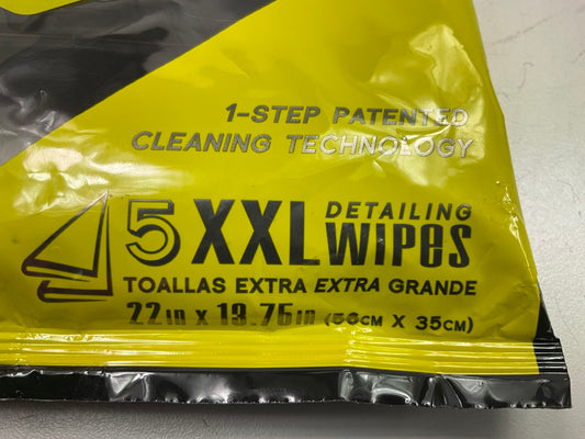 Clean Tools 99006M XXL Wash & Wipe Microfiber Wipes 22'' X 13.75'' - Pack Of 5