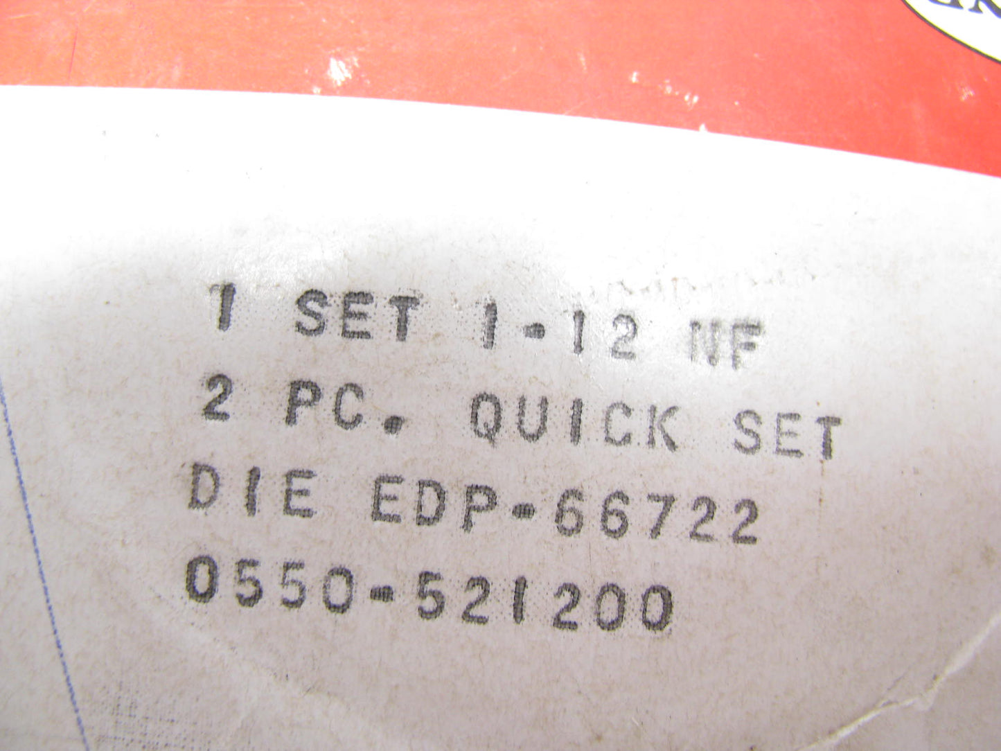 NOS Vintage 0550-521200 Cleveland Twist Drill 1 - 12 NF Die Set EDP-66722