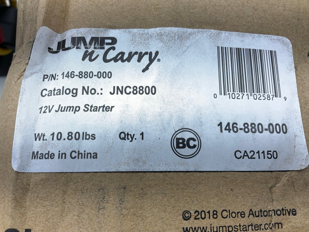 Clore Jump-N-Carry JNC8800 12V 800 Amp Ultracapacitor Battery Jump Starter Box