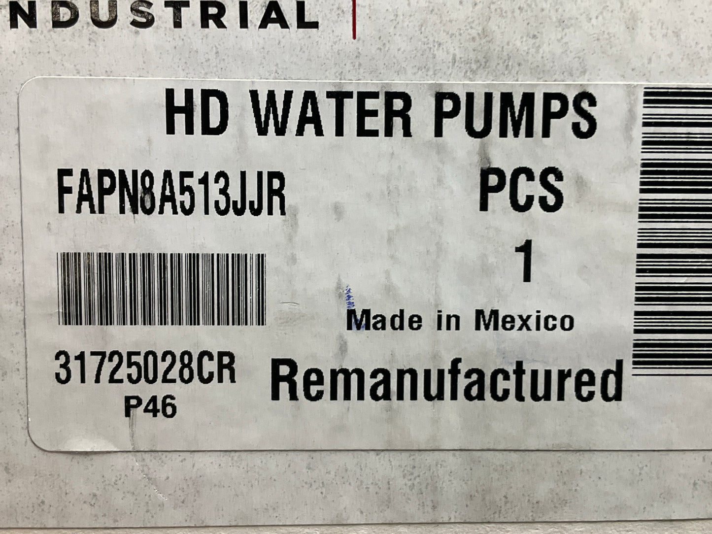 Reman OEM Water Pump Ford 550, 555, 555A, 555B, 555C, 555D, 575D, 655, 655A