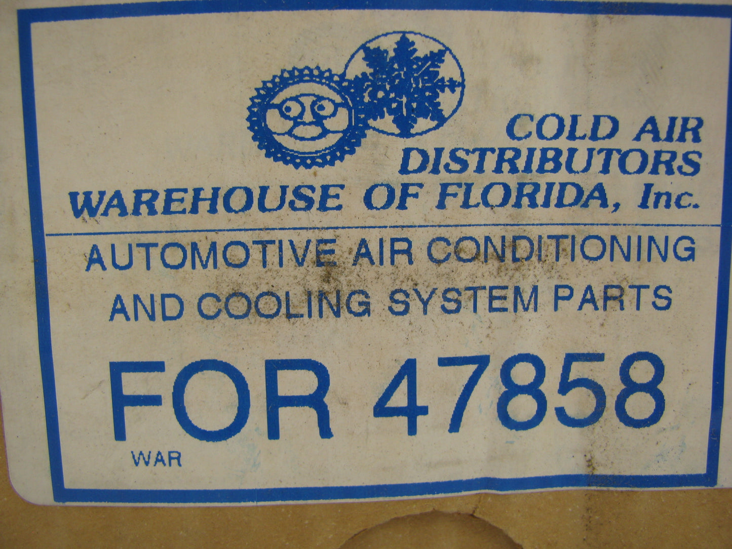 Cold Air Distributors 47858 A/C Compressor Clutch 1989-1991 Ford Thunderbird S/C