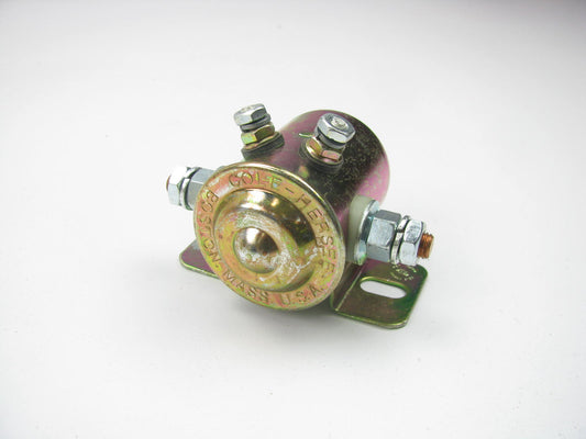 Cole Hersee 24080 DC Solenoid, 36V DC Coil, N.O., SPST, Copper Contact