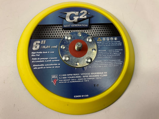10 Color Extra 6'' High Profile Hook & Loop Sanding Disc Pads USA Made 12,000 RPM