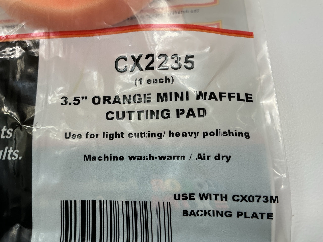 (6) Color Extra CX2235 3.5'' Mini Waffle Cutting Polishing Buffing Pad Bonnet