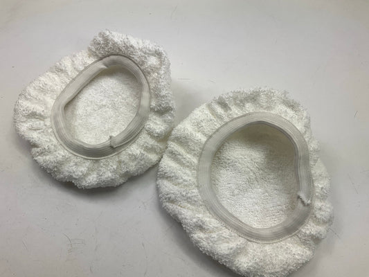 2 Color Extra CX3206 7''-8'' Cotton Terry Orbital Bonnet Elastic Band Buffing Pad