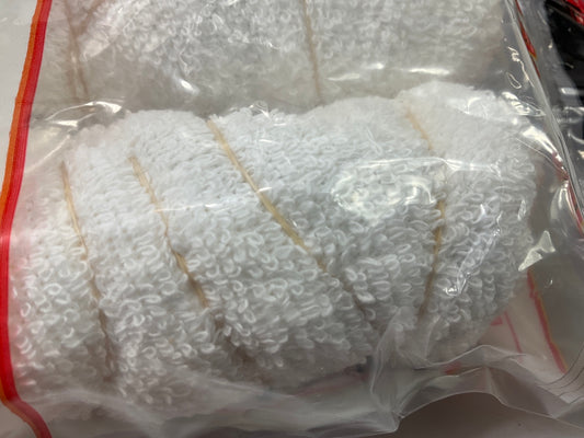 (6) Pack Of 2 - 9'' - 10'' Cotton Terry Orbital Bonnet