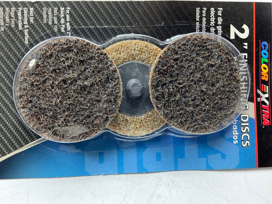 (3) Discs - Color Extra CX8291 2'' COARSE Surface Prep Discs For Mechanics