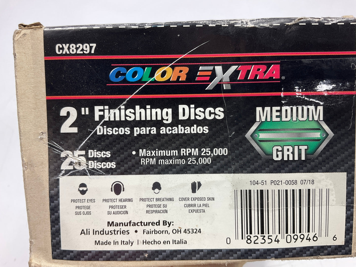 22 PACK Color Extra CX8297 2'', Medium Grit Finishing Sanding Discs Surface Prep