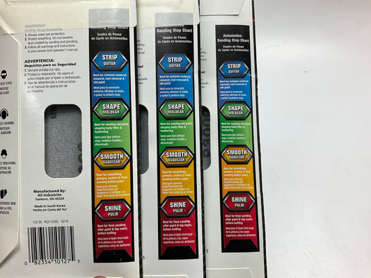 (5) Color Extra CX8323 WET / DRY Foam Sanding Pad, 3000 Grit Shine 3-2/3'' X 9''