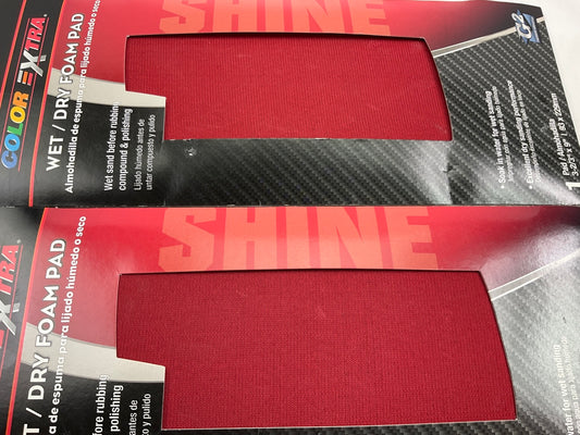 (3) Color Extra CX8330 WET / DRY Foam Pad 3-2/3'' X 9''