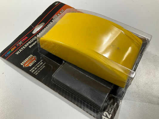 Color Extra CX8331 Sandpaper Block Kit W/12 Sheets 220 320 400 & 600 GRITS