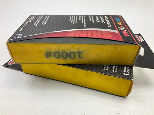(2) Color Extra CX8333 Waterproof Sanding Sponge P1000 Shine 1000 Grit 3''x5''x1''