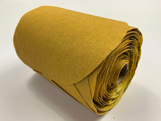 Color Extra CX8421 6'' GOLD Stick-on Sanding Discs, 80 Grit, 100 / PACK