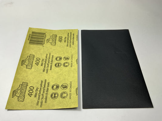 Color Extra CX8472 Sandpaper Sheets 5-1/2'' X 9'', 400 Grit, Extra Fine, Pack Of 6