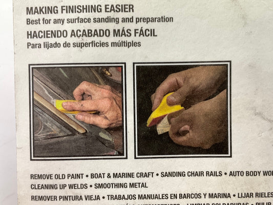 Color Extra CX9800 Multi-Purpose Sanding Tool W/ Assorted Sheet 320 400 600 Grit