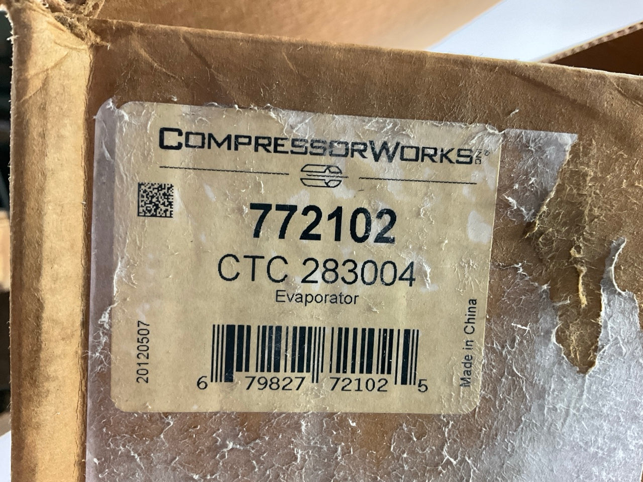 Compressor Works 772102 A/C Evaporator Core