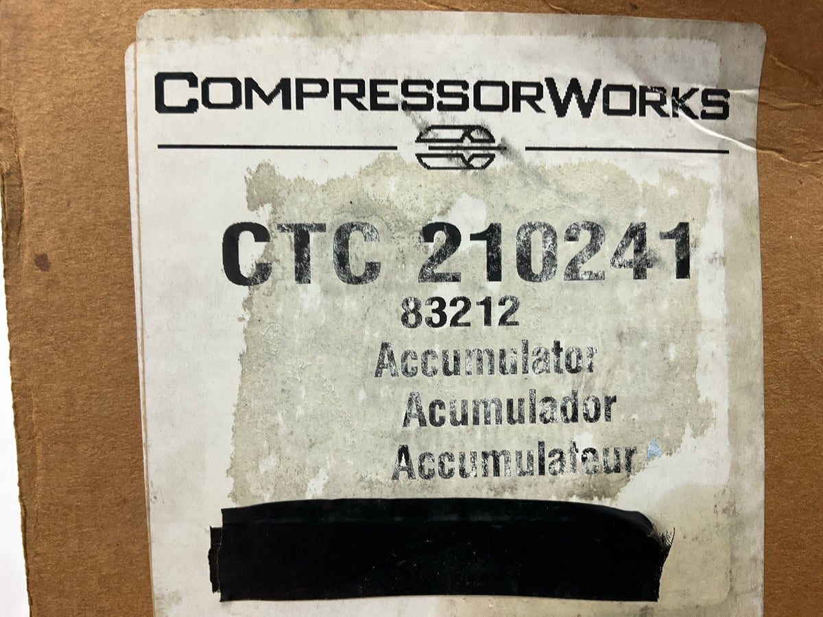 Compressor Works CTC210241 A/C Accumulator