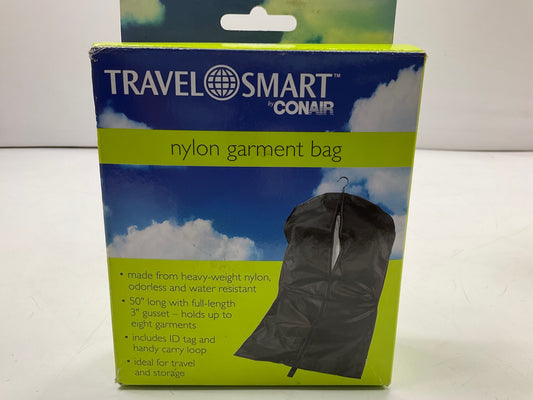 3 PACK CONAIR TS48GB Travel Smart Black Nylon Garment Bag Holds Up To 8 Garments