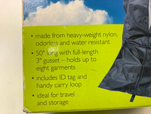 CONAIR TS48GB Travel Smart Black Nylon Garment Clothes Bag, Holds Up To 8 Pcs
