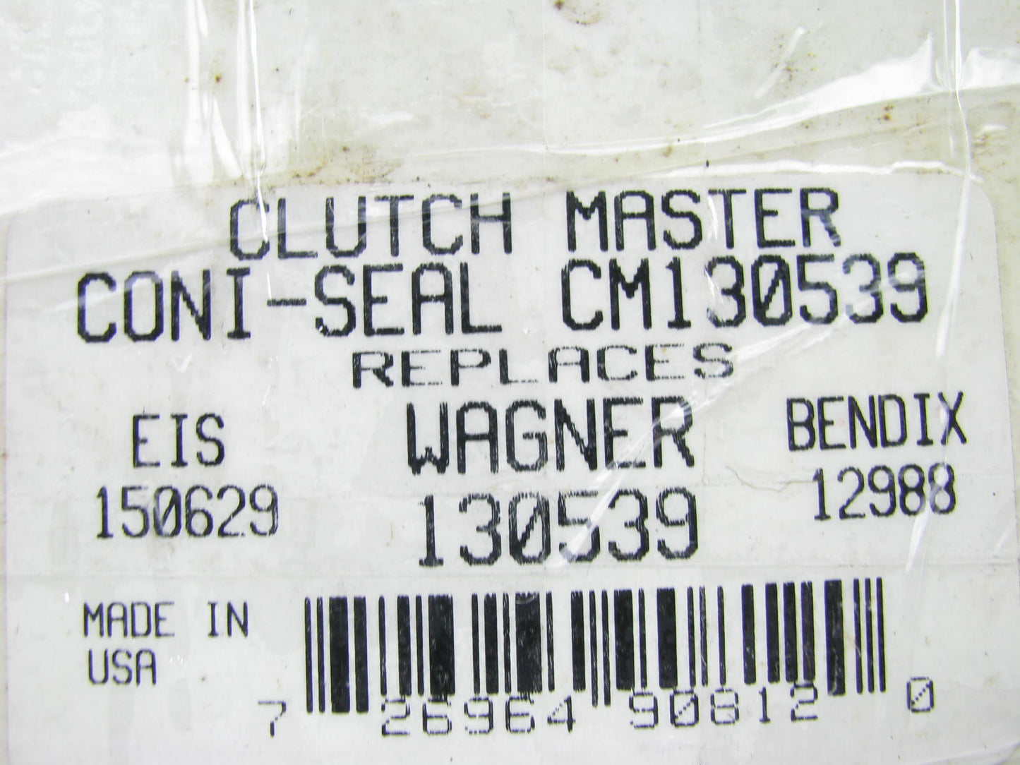 Coni-seal CM130539 Clutch Master Cylinder