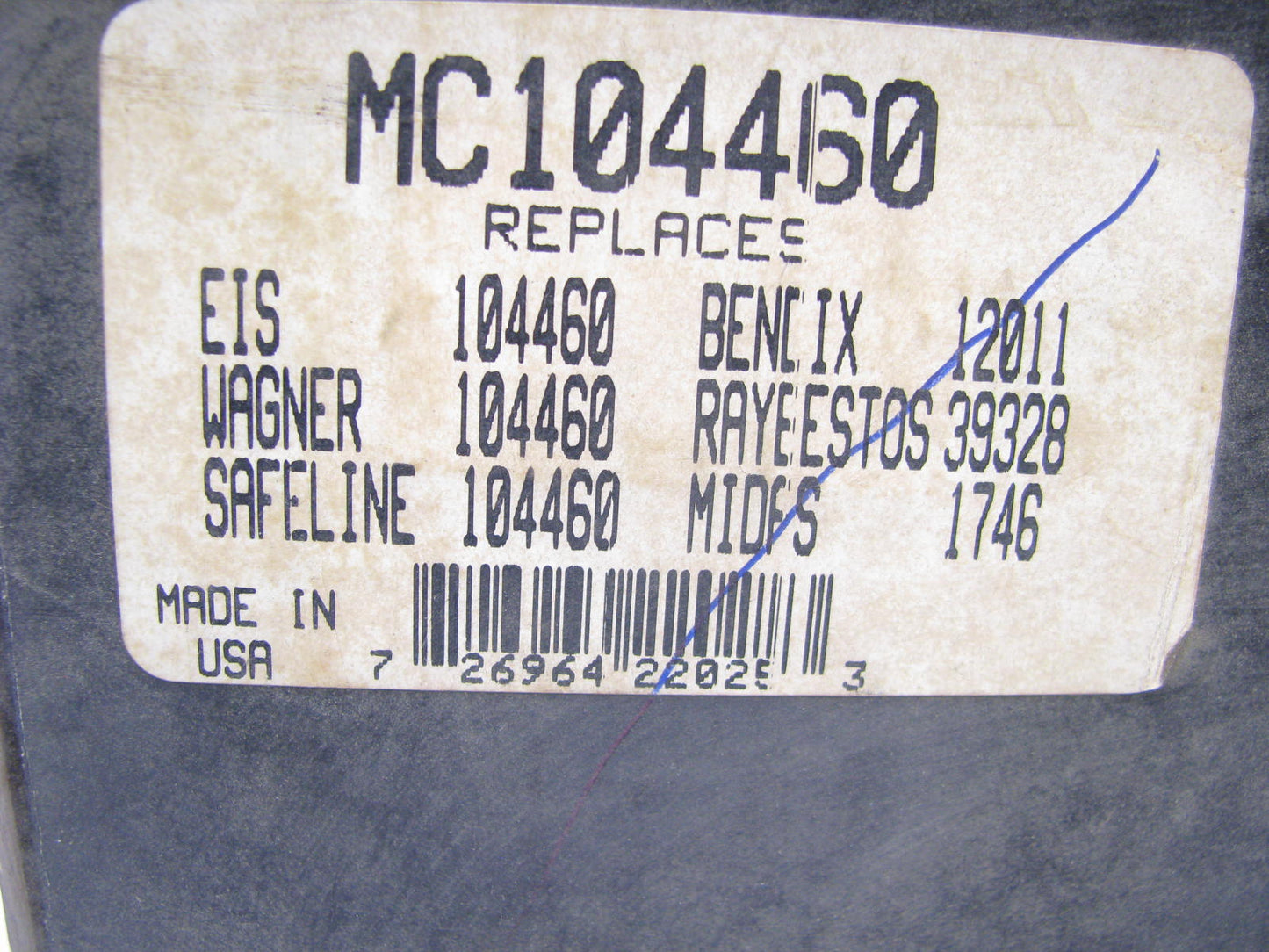 Coni-seal MC104460 Brake Master Cylinder With Reservoir - 104460 12011 39328