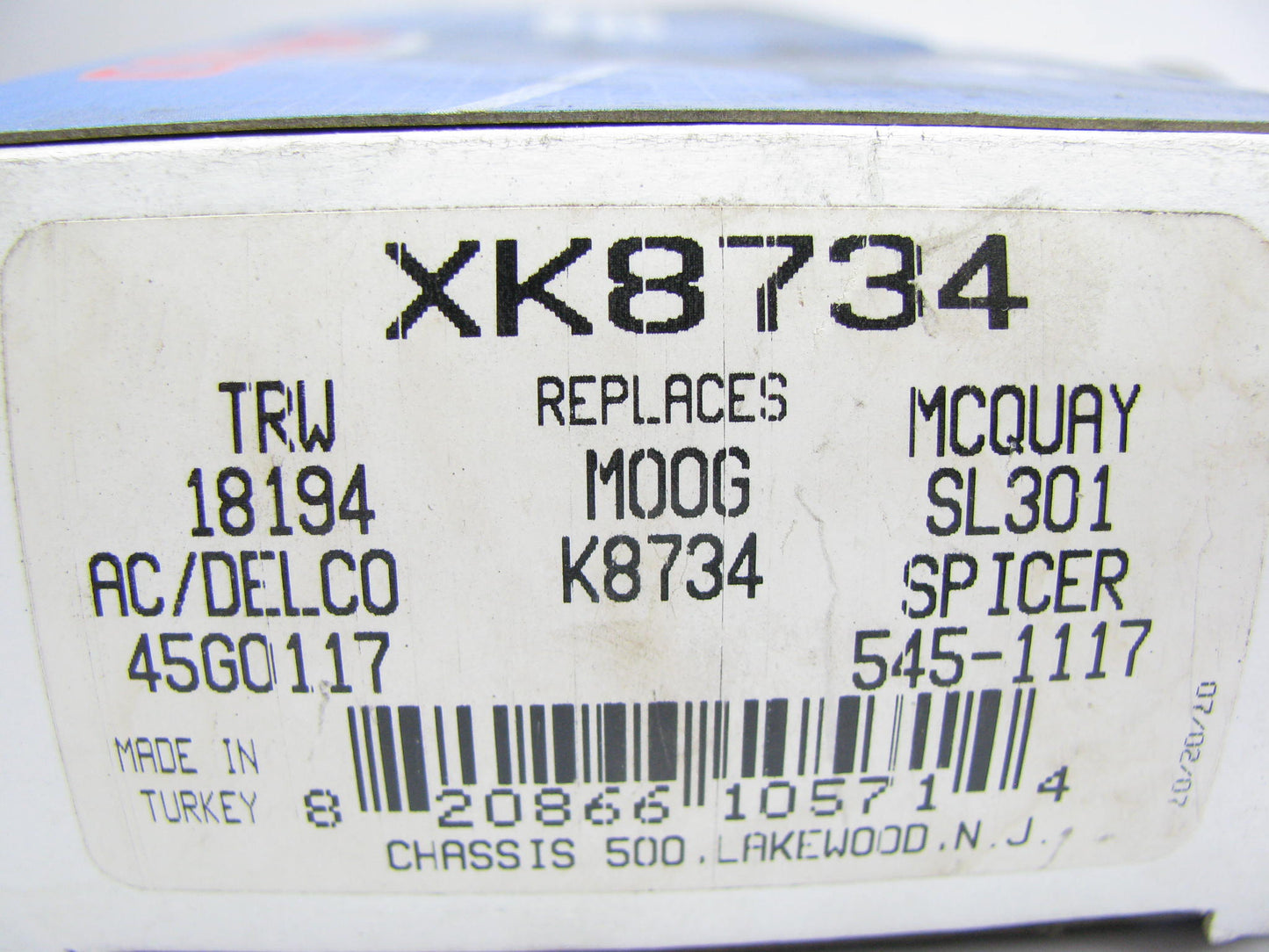 Coni-seal XK8734 Front Left Stabilizer Sway Bar Link