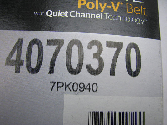 Continental 4070370 Serpentine Belt - 0.98'' X 37.50'' - 7 Ribs
