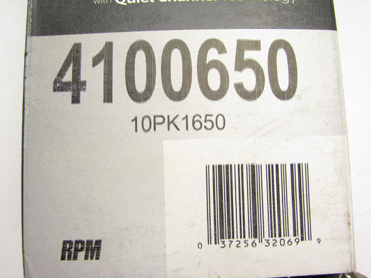Continental 4100650 Serpentine Belt - 1.367'' X 65.00'' - 10 Ribs