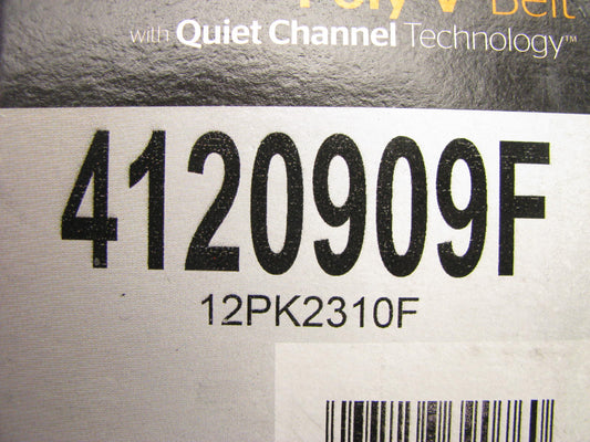 Continental 4120909F Serpentine Belt - K120910HD, 910K12MK, 5120910, 25-120910HD