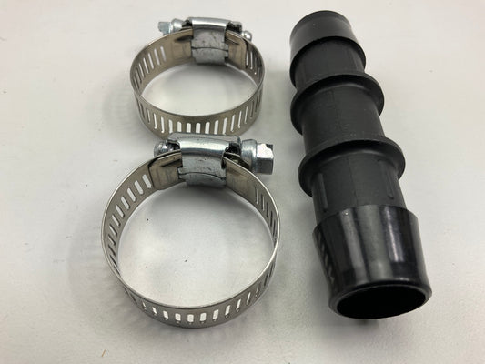 Continental 64093 Molded Heater Hose Connector - 3/4'' Straight Body W/ Clamps